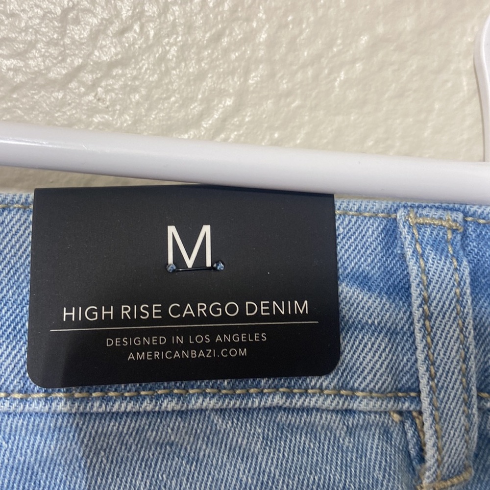 NWT High waist cargo jeans - Picture 6 of 7